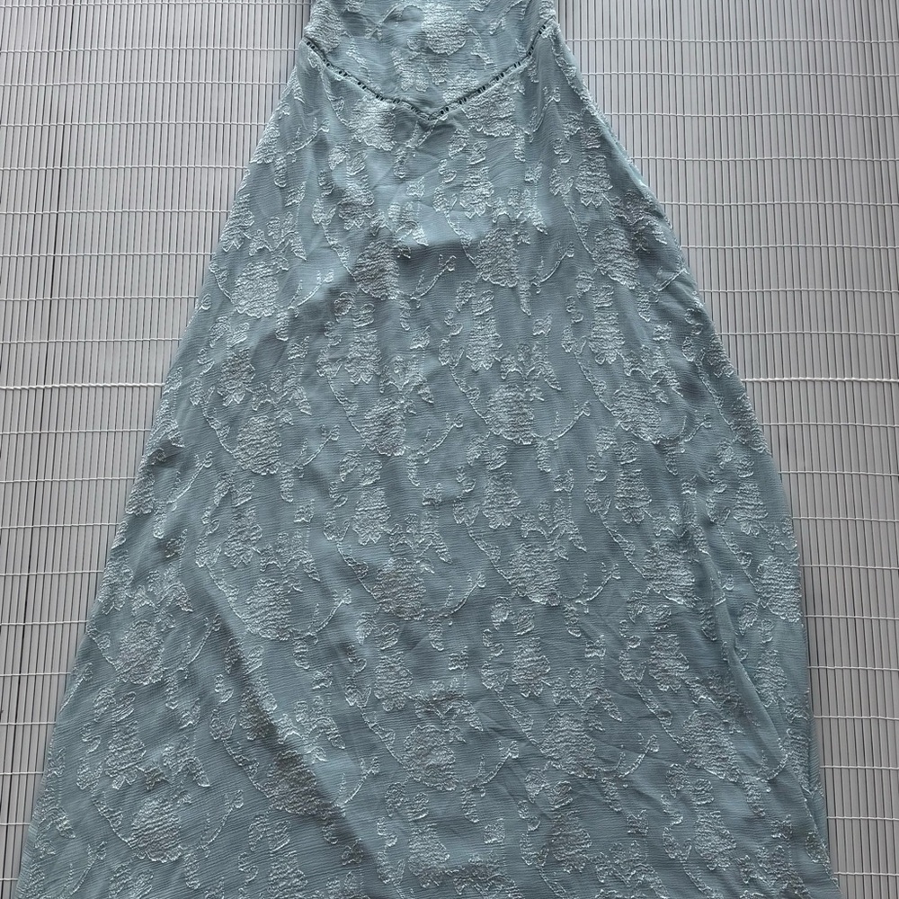 NWOT Princess Polly Light Blue Lace Maxi Dress - Picture 8 of 8